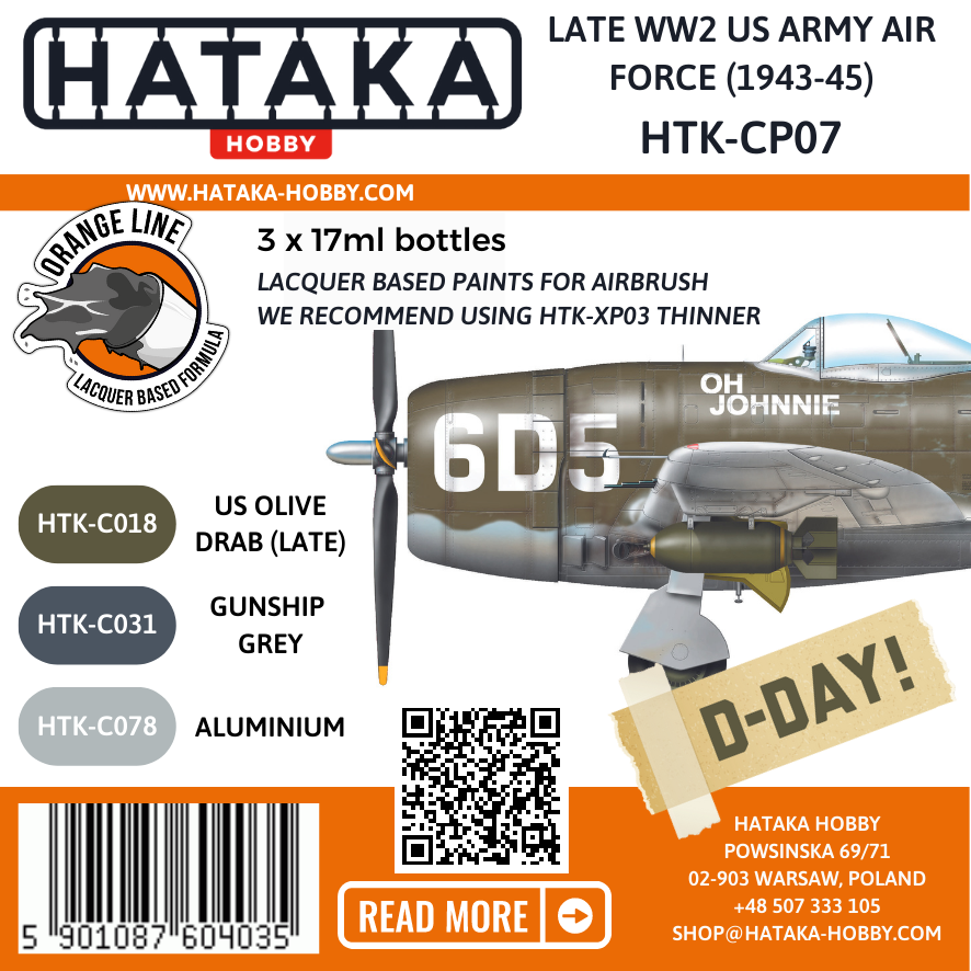 Hataka Hobby HTK-CP07 Armée de l&amp;#39;air américaine de la fin de la Seconde Guerre mondiale (1943-45) – image 2