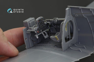 Intérieur imprimé en 3D et coloré sur papier décalcomanie Quinta Studio QD32116 Hawk 81-A2 (GWH) 1/32 – immagine 6