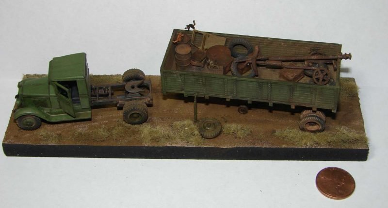PST 72063 ZiS-10 Tractor with semi-trailer 1/72 – zdjęcie 2