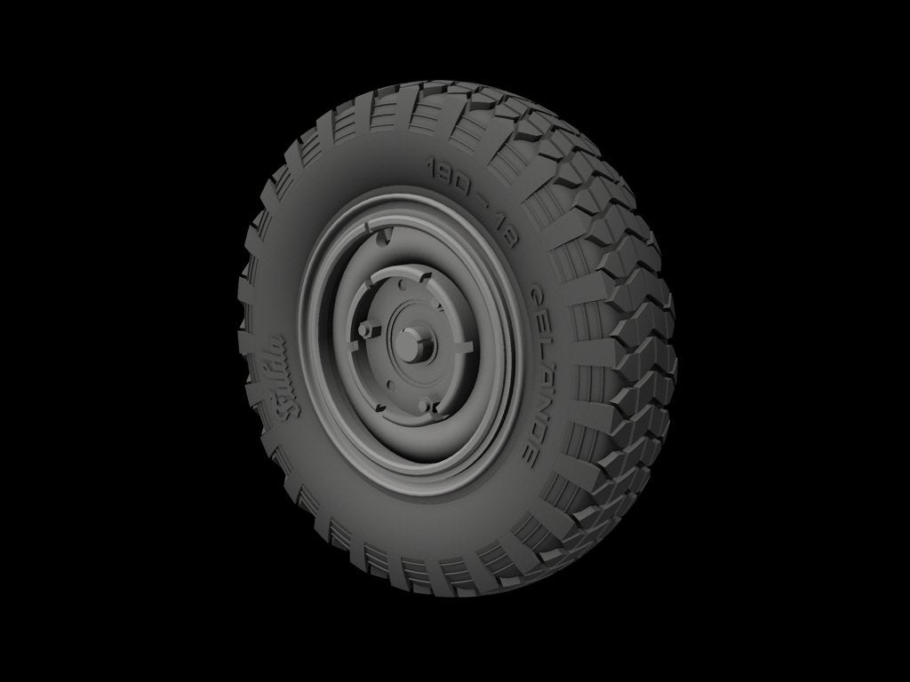 Roues de route Panzer Art RE35-287 pour Horch 1a (commercial) 1/35