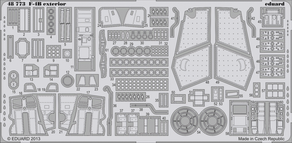 Maquette extérieure Eduard 48773 F-4B au 1/48 Academy