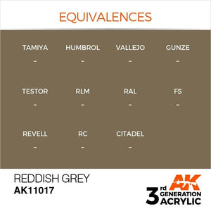 AK Interactive AK11017 Gris rougeâtre 17 ml – Bild 3