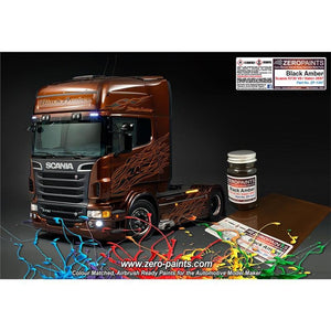 Peinture Zero Paints ZP-1347 Noir Ambre Scania R370 V8 / Italeri 60 ml