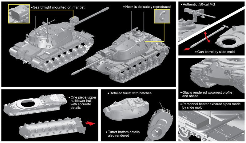 Dragon 7523 M103A2 Heavy Tank 1/72 – zdjęcie 3