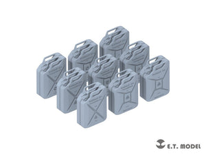 E.T. Model P72-001 WWII German 20L JERRY CANS SET ( 3D Print ) 1/72 – zdjęcie 2