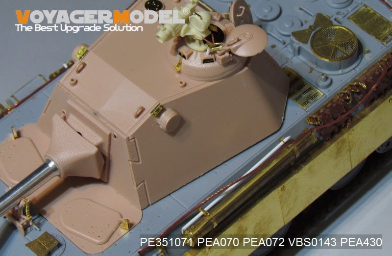 Plan de conception de base du prototype de Panther II allemand de la Seconde Guerre mondiale (Voyager Model PE351071) pour Amusing Hobby à l&amp;#39;échelle 1/35 – image 4