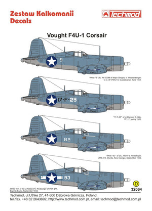 Techmod 32064 Vought F4U-1 Corsair 1/32 – Bild 2
