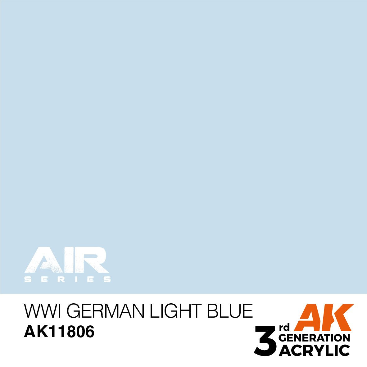 AK Interactive AK11806 Première Guerre mondiale, bleu clair allemand – Air 17 ml