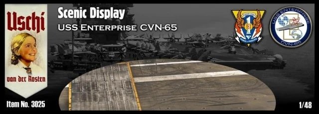 Uschi van der Rosten 3025 Scenic Display 'USS Enterprise CVN-65' circulaire 1/48