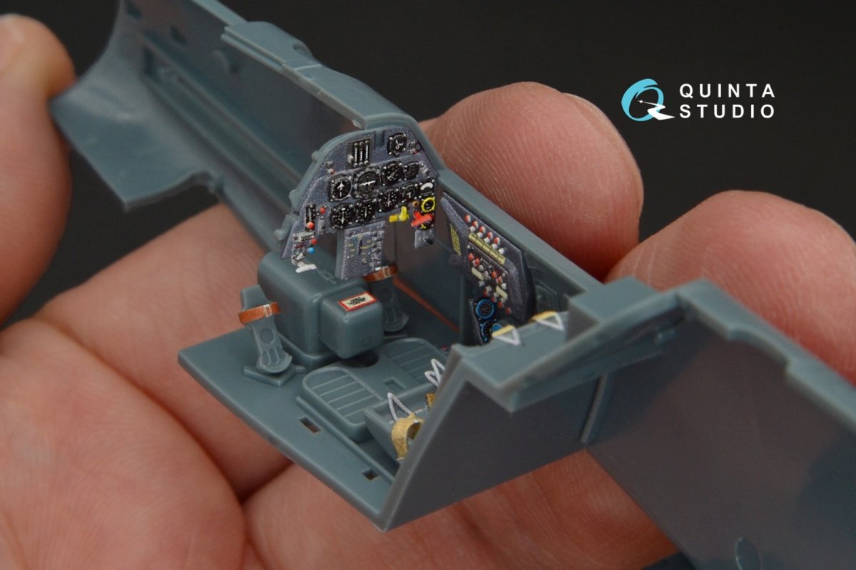 Quinta Studio QD48095 Bf 109G-14 3D-Printed &amp;amp; coloured Interior on decal paper (for Eduard kit) 1/48 – zdjęcie 5