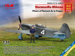 ICM 32093 Normandie-Niémen. Avion de Roland de la Poype (Yak-9T avec figurine Roland de la Poype) 1/32