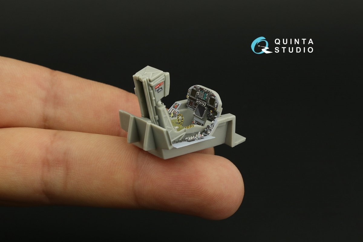 Intérieur imprimé en 3D et coloré sur papier décalcomanie Quinta Studio QD48279 F/A-18C (première génération) (HobbyBoss) 1/48  – image 12