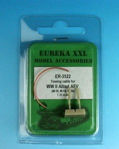 Câble de remorquage Eureka XXL ER-3522 pour véhicules blindés américains de la Seconde Guerre mondiale, échelle 1/35