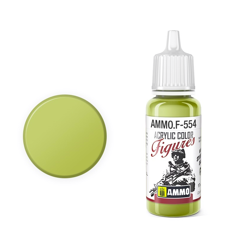Peinture pour figurines AMMO of Mig Jimenez F554 Vert kaki 17 ml