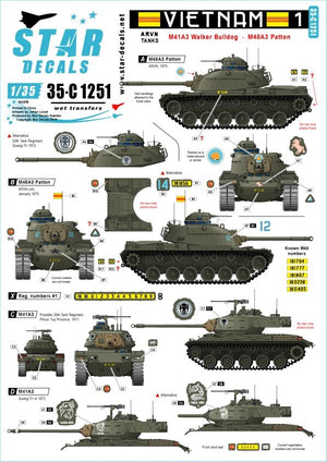 Star Decals 35-C1251 Vietnam 1/35