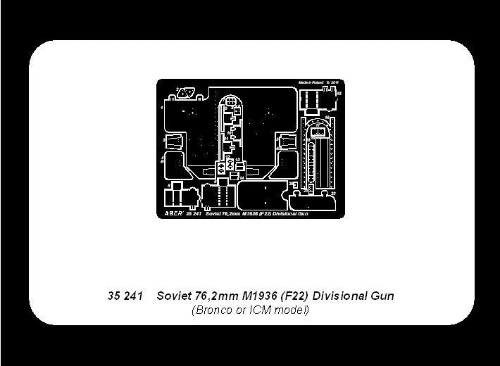 Aber 35241 Canon divisionnaire soviétique 76,2 mm M1936 (F22) (1/35) – image 8