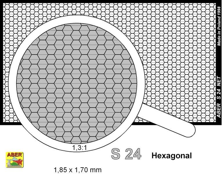 Filet Aber S-24 à mailles hexagonales de 1,85 x 1,7 mm – immagine 2