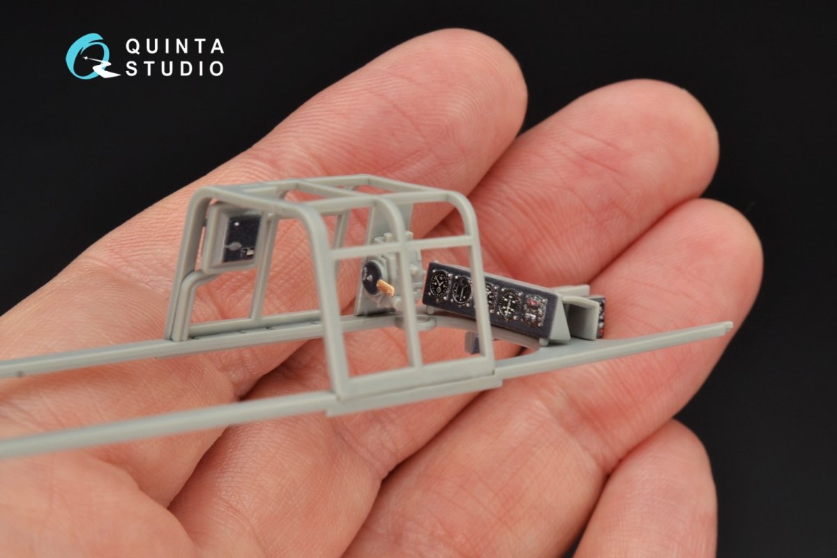 Intérieur imprimé en 3D et coloré sur papier décalcomanie Quinta Studio QD32063 Bf 110C/D (pour maquette Dragon) 1/32  – imagen 10