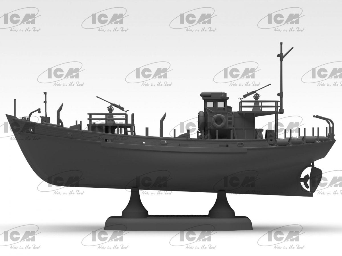 ICM S012 KFK Kriegsfischkutter Bateau polyvalent allemand de la Seconde Guerre mondiale 1/144 – immagine 6
