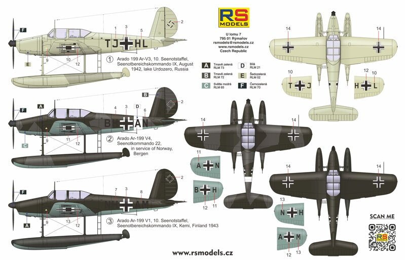 RS Models 92271 Arado Ar 199 version initiale 1/72 – image 2