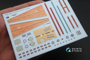 Intérieur imprimé en 3D et coloré sur papier décalcomanie Quinta Studio QD32050 pour Fokker Dr.1 (pour maquette Meng) à l&amp;#39;échelle 1/32 – immagine 3