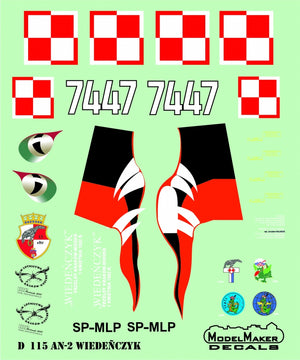 ModelMaker Decals MD48115 An-2 &amp;quot;Viennois&amp;quot; 1/48 – image 2