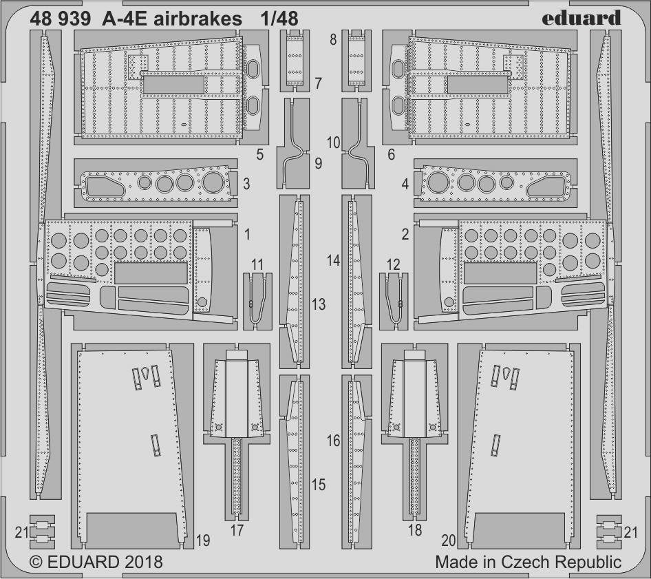 Aérofreins Eduard 48939 A-4E HOBBY BOSS 1/48