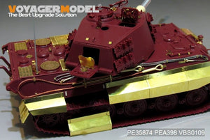 Maquette Voyager PE35874 Char King Tiger allemand de la Seconde Guerre mondiale (tourelle Hensehel) pour MENG 1/35 – Bild 9
