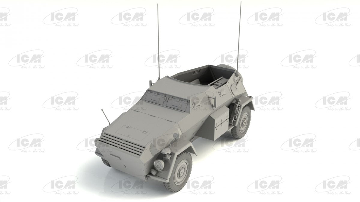ICM 35110 Sd.Kfz. 247 Ausf.B, Véhicule Blindé du Commandement Allemand 1/35 – imagen 2