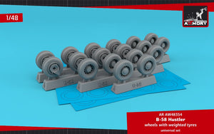Roues Armory Models AW48354 B-58 Hustler avec pneus lestés 1/48