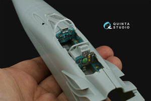 Intérieur imprimé en 3D et coloré sur papier décalcomanie Quinta Studio QD48504 MiG-31B (Hobby Boss) 1/48 – imagen 13