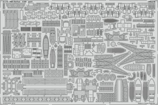 Eduard 53210 HMS Belfast TRUMPETER 1/350 