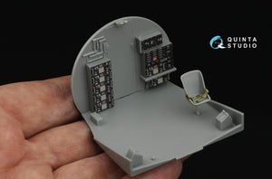 Intérieur imprimé en 3D et coloré sur papier décalcomanie pour Boeing B-17G (Question QD48561 de Quinta Studio, HK Models), échelle 1/48 – image 13