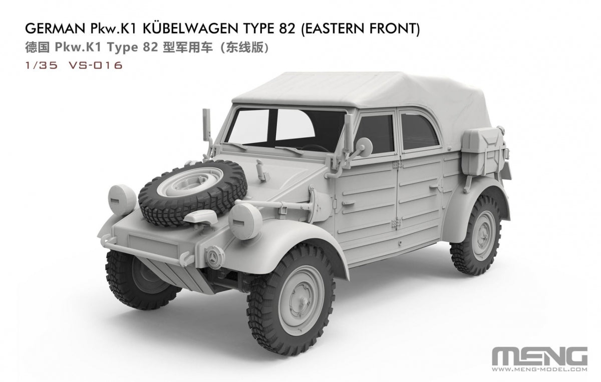 Maquette Meng VS-016 Pkw.K1 Kubelwagen Type 82 allemand (Front de l&amp;#39;Est) 1/35 – imagen 3