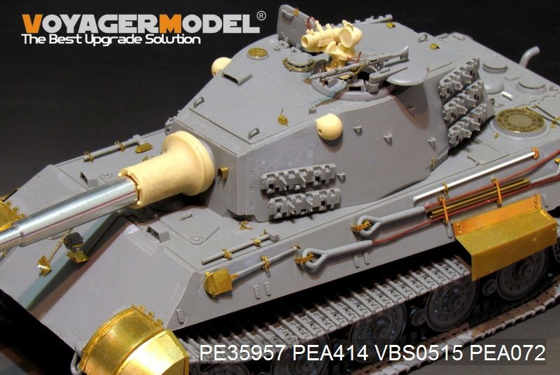 Maquette Voyager PE35957 Char King Tiger allemand de la Seconde Guerre mondiale (tourelle Hensehel) pour HOBBYBOSS 84533 1/35 – image 11