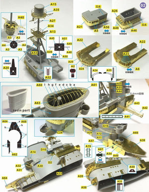 Ensemble détaillé Very Fire VF350004 HMS Ark Royal Trumpeter 65307 1/350 – immagine 7