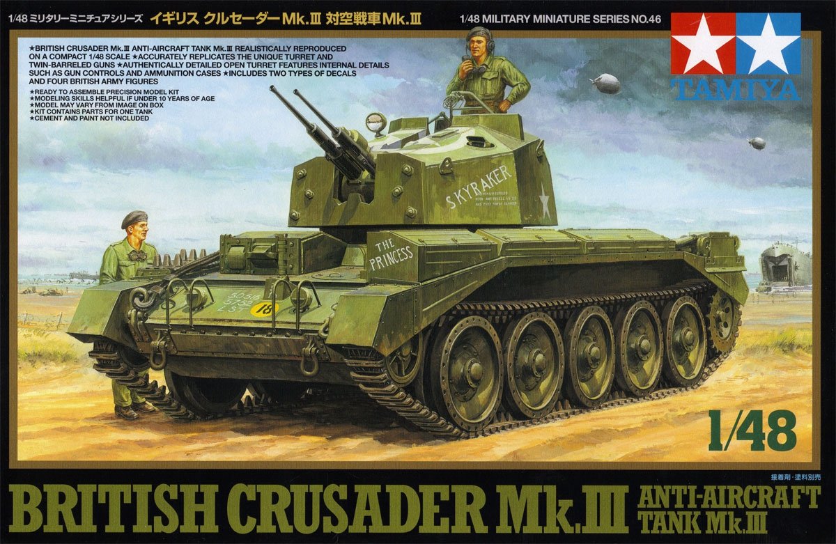 Tamiya 32546 Crusader Mk.III Char antiaérien (1/48)