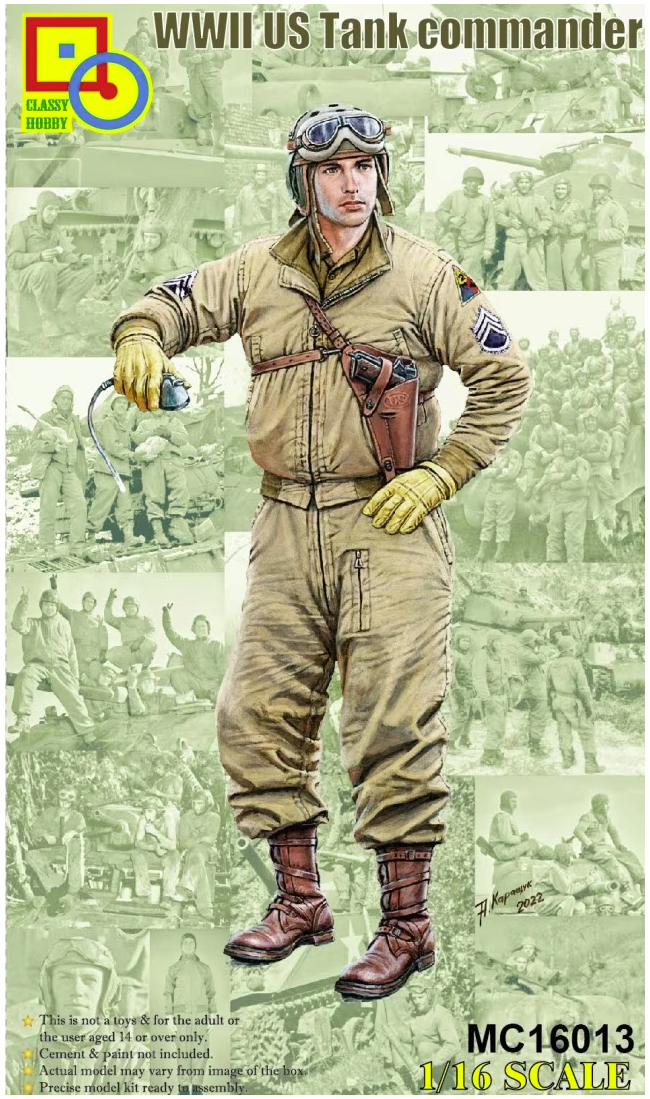 Classy Hobby MC16013 Commandant de char américain de la Seconde Guerre mondiale 1/16