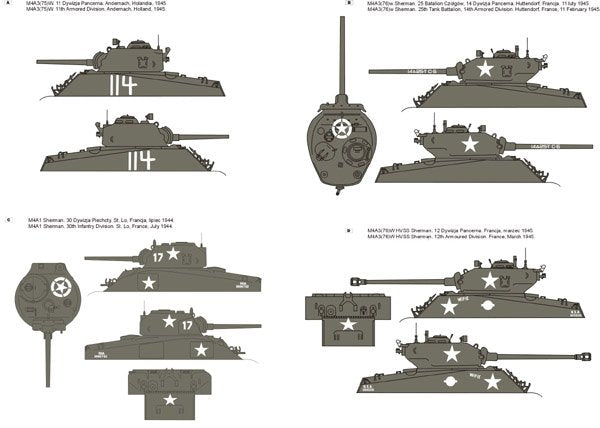 ToRo Modèle 35D70 - Shermans de l&amp;#39;armée américaine en Europe, vol. 1, échelle 1/35  – immagine 2