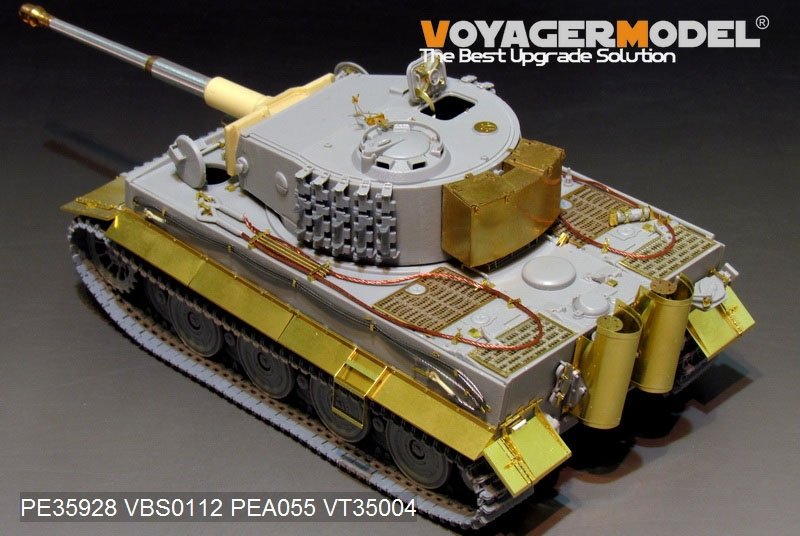 Maquette Voyager PE35928 Char Tiger I allemand de la Seconde Guerre mondiale, production tardive, pour TRUMPETER 09540, échelle 1/35 – immagine 13