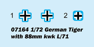 Trumpeter 07164 German Tiger with 88mm kwk L/71 1/72 – zdjęcie 9
