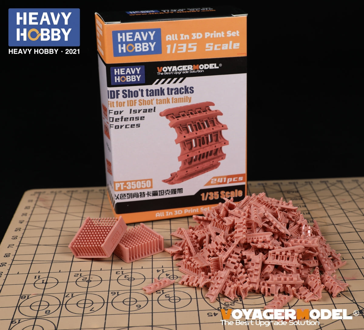 Chenilles fonctionnelles Heavy Hobby PT35050 pour la famille de chars Sho&amp;#39;t des Forces de défense israéliennes (IDF) à l&amp;#39;échelle 1/35