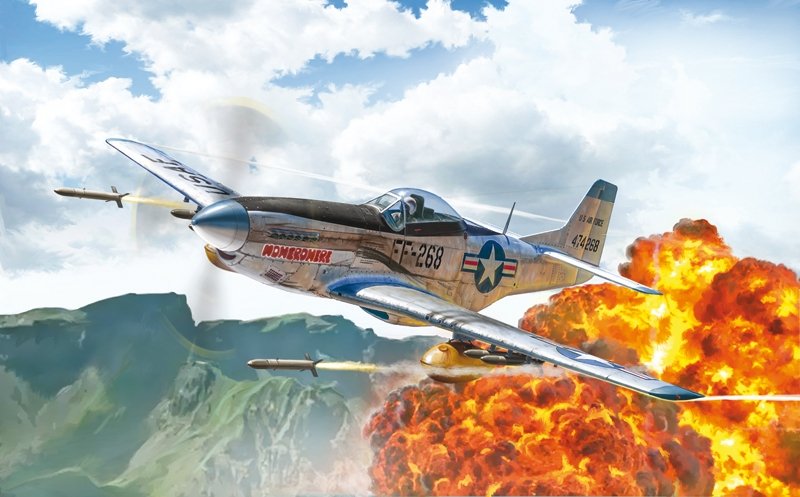 Italeri 1452 North American F-51D Mustang Guerre de Corée 1/72