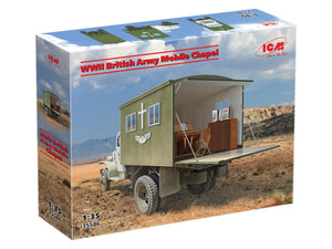 ICM 35586 Chapelle mobile de l&amp;#39;armée britannique de la Seconde Guerre mondiale, échelle 1/35