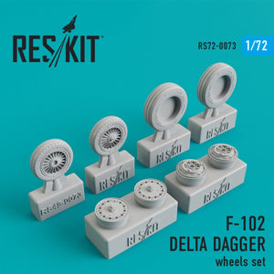 RESKIT RS72-0073 F-102 « DELTA DAGGER » JEU DE ROUES 1/72