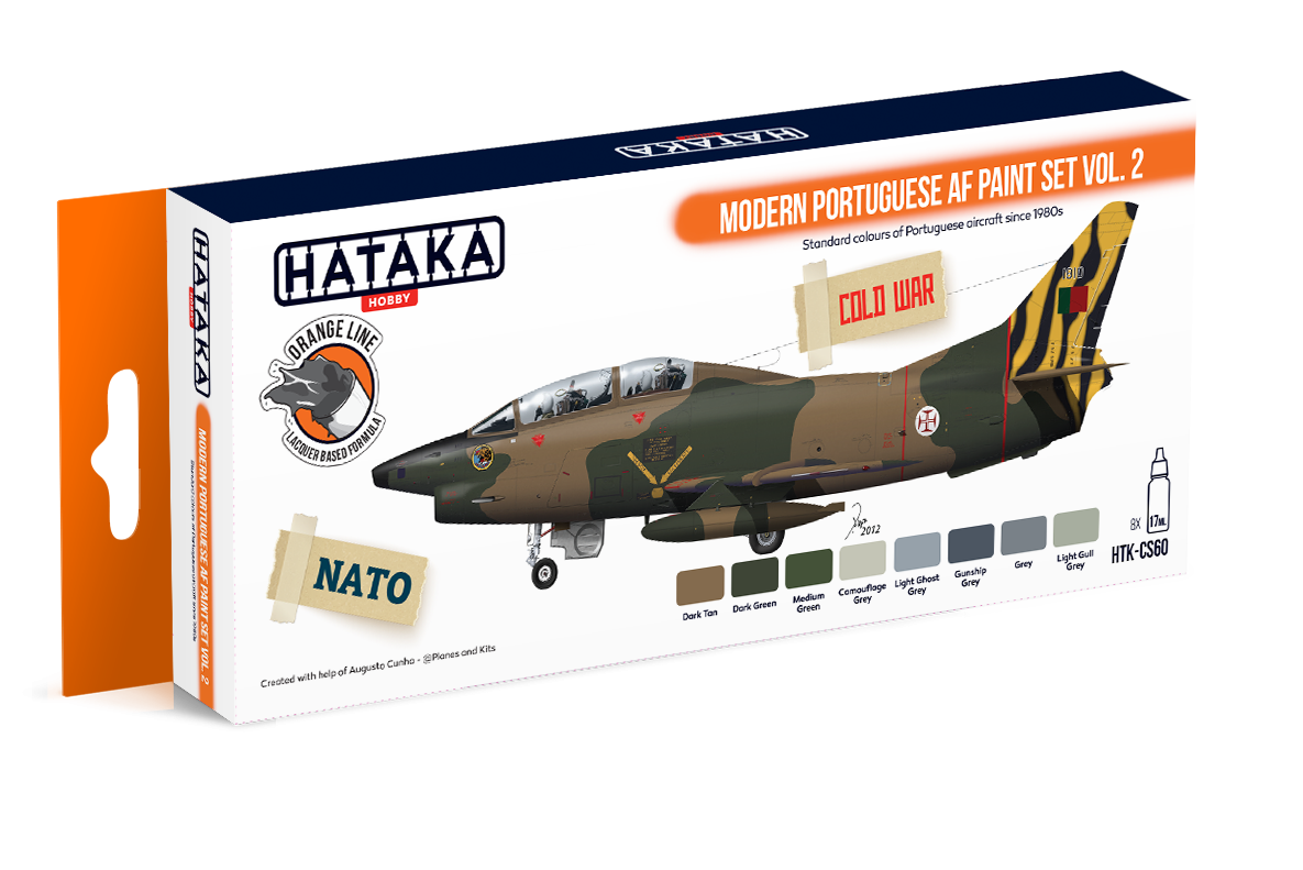 Hataka HTK-CS60 Ensemble de peinture AF portugais moderne vol. 2 (8x17ml) 