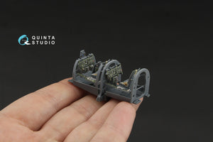 Intérieur imprimé en 3D et coloré sur papier décalcomanie Quinta Studio QD48611 A6M2-K Zero (Eduard) 1/48 – immagine 8