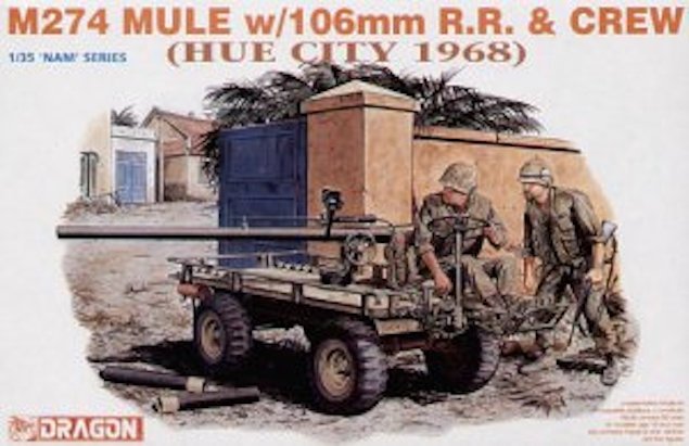 Dragon 3315 M274 MULE w/106mm RR CREW HUE CITY 1968