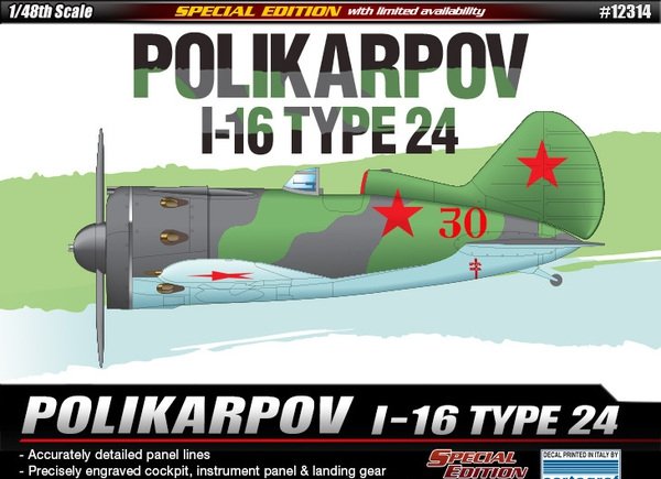 Académie 12314 Polikarpov I-16 type 24 1/48