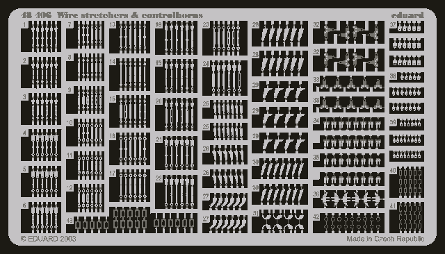 Eduard 48406 Wire Stretchers & Controlhorns 1/48